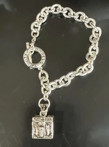 Patricia Victoria Hale Trinidad de Ángeles Caja Palanca Pulsera 7.5” Cadena Gruesa - Imagen 1 de 8