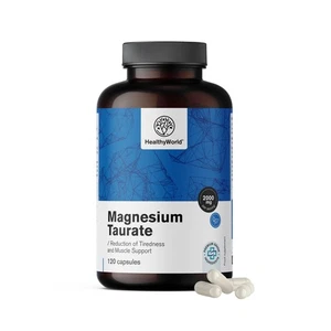 ® Magnesio Taurato 2000 mg 120 Capsule Vegetali Magnesio Taurina Alto Contenuto - Foto 1 di 24