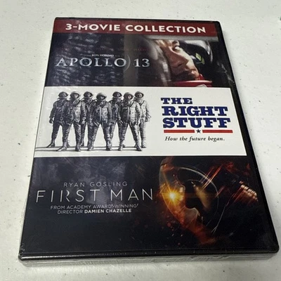 Apollo 13 / the Right Stuff / First Man (3-Movie Collection) (DVD) Brand New Foto 1 de 2