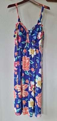 Nuevo con etiquetas Vestido midi floral sin mangas Moulinette Soeurs para mujer talla 10 Foto 1 de 4