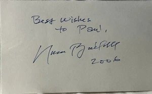 Norman Bridwell Creador Clifford Firma en Tarjeta Índice Original 2006 - Imagen 1 de 2