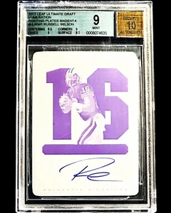 TRUE 1/1 - Russell Wilson RC - 2012 Leaf ROOKIE ON-CARD AUTO 1/1 - BGS 9 AUTO 10 - Picture 1 of 3