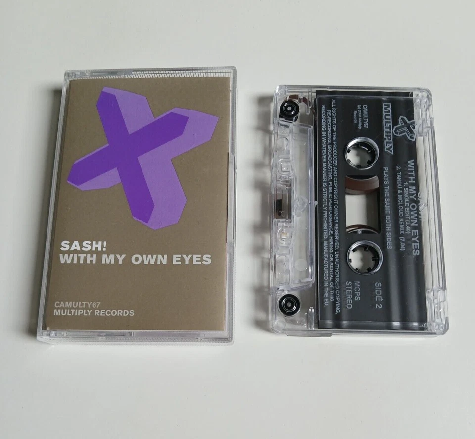 SASH! WITH MY OWN EYES CASSETTE TAPE SINGLE MULTIPLY UK 2000 - Image 1 of 1