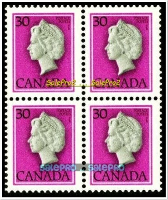 CANADA 1982 CANADIAN QUEEN ELIZABETH FV FACE $1.20 MNH PURPLE RARE STAMP BLOCK - Image 1 of 2