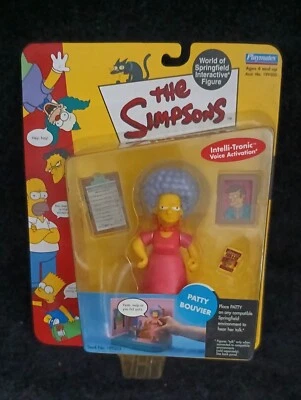 Figura interactiva Playmates Los Simpson Patty Bouvier 2001 serie 4 nueva en caja Foto 1 de 2