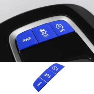 Para Toyota Corolla Cross 2022-2023 Aluminio Azul Consola Media Panel Botón 3PC - Imagen 1 de 6