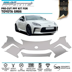 Front Bumper PPF Paint Protection Film Stone Chip Guard for Toyota GR86 2022+ - Picture 1 of 3