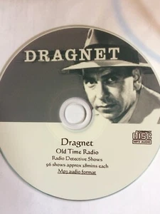 Dragnet - OTR Old Time Radio shows on Mp3 CD 96 episodes  - Picture 1 of 1