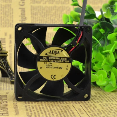 ADDA 7025 AD0724UB-A71GP 24V 0.26A 7CM Industrial Cooling Chassis Fan - Image 1 of 4