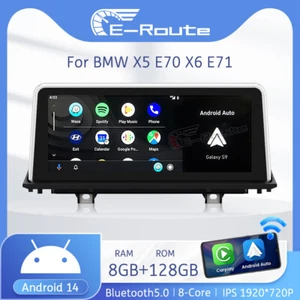 10.25' Für BMW X5 E70 X6 E71 Carplay Autoradio Android 14 Radio LTE GPS Navi DAB - Bild 1 von 14