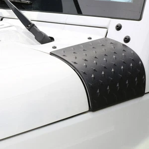 2PCS Front Hood Side Panel Cover Cowl Body Guards For 2007-2018 Jeep Wrangler JK - Picture 1 of 10