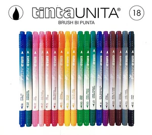 Confezione da 18 Pennarelli BrushPen Bi Punta TintaUnita - Bild 1 von 1