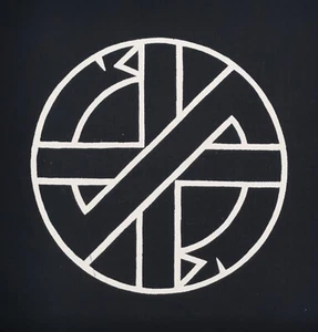 CRASS Logo Big Back Patch Punk Konflikt Schmutz - Bild 1 von 1