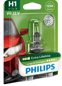 H1 cologique halogen PH-12258LLECOB1 12V 55W P14,5SS PHILIPS - Picture 1 of 2
