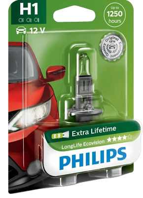 H1 cologique halogen PH-12258LLECOB1 12V 55W P14,5SS PHILIPS - Image 1 of 2