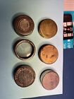 Labeled Pocket Watch Movement Containers Antique Elgin, Rockford, Illinois