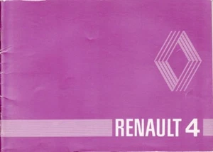 RENAULT R.4 - Manuel Utilisation et entretien - Français - 06/1980 (F4/F6 aussi) - Foto 1 di 5