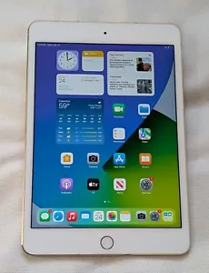 GREAT Condition GOLD APPLE iPad MINI 4 128GB WIFI Tablet - Picture 1 of 4