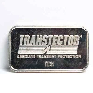 Vintage Transtector Transient Protection 1 Troy Oz .999 Fine Silver Bar Idaho ID - Picture 1 of 2