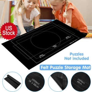 Jigsaw Storage Mat Puzzle Blanket Felt Storage Roll Up For Up To 1500 Pieces USA - Picture 1 of 12
