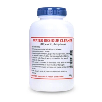 WATER RESIDUE CLEANER For Water Distillers 500g Tub | Citric Acid Anhydrous | UK - Image 1 of 4