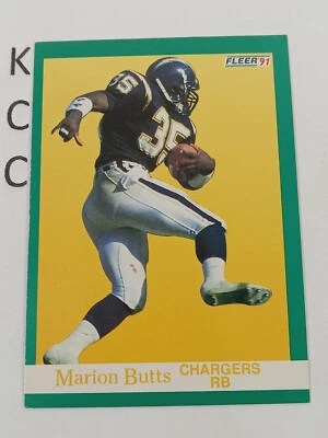 1991 Fleer #171 Marion Butts San Diego Chargers - Image 1 of 2