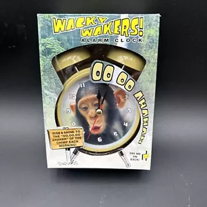 Mark Feldstein Wacky Wakers Chimp Monkey Alarm Clock NEW - Picture 1 of 8