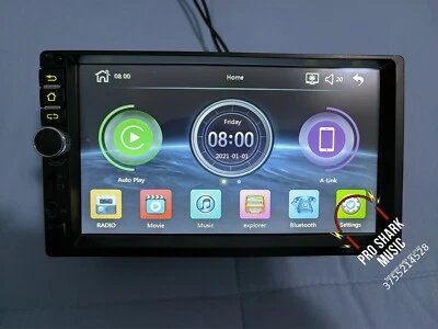 Autoradio 2 Din Universale Carplay, Android Auto, Bluetooth Touchscreen USB  - Immagine 1 di 4