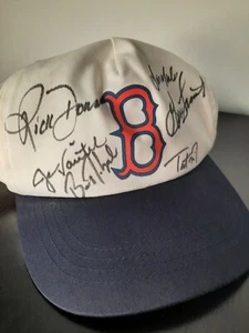 Boston Red Sox 2000 - 2001 Autographed Baseball Snapback Cap - Picture 1 of 3