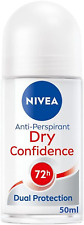 NIVEA Dry Confidence 72H Anti-Perspirant Roll-On Deodorant (50Ml, Pack of 6), Wo
