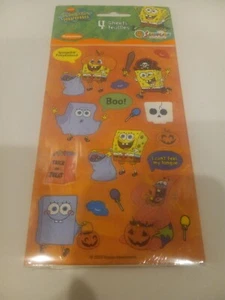 SpongeBob SquarePants vintage Halloween Stickers New sealed 2003 - Picture 1 of 3