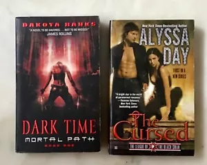2 paranormal , supernatural paperback books - The Cursed, Dark Time - Imagen 1 de 3