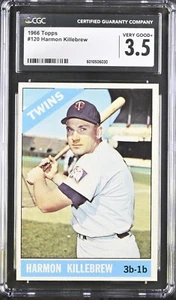 1966 TOPPS HARMON KILLEBREW #120 CGC 3.5 VG  HOF - Picture 1 of 2