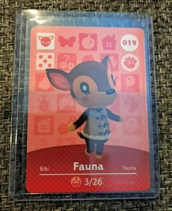 Fauna - 19 - 019 - Serie 1 - Tarjeta Amiibo Auténtica Animal Crossing - Imagen 1 de 2
