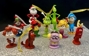 The Grinch Dr Seuss Set Christmas Tree Hanging Decorations Bauble Movie TV Retro - Picture 1 of 13