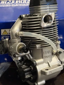 OS FS120III Four Stroke RC Airplane Engine w/ Pump Ring 70N Carb OSMG0935 - Picture 1 of 12