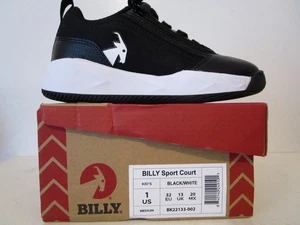 Billy Footwear Kinder Sport Court Mode Schule Sneaker schwarz/weiß Größe 1 - Bild 1 von 8