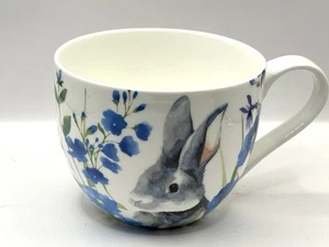 Taza Portobello by Design Conejito Conejo Flores Florales Buen Estado - Imagen 1 de 8
