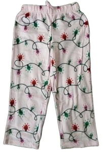 Holiday Time Kid's Sleep Pants XS (4-5)  Strings Of Lights - Picture 1 of 3