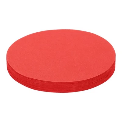 100Sheets Circles Cutouts Paper 3" Round Origami Construction Paper Red Foto 1 de 4
