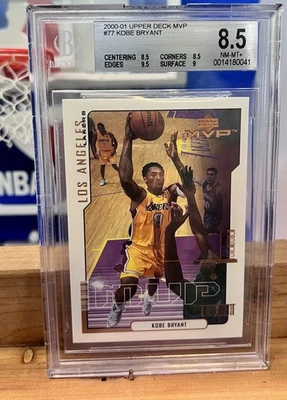2000-01 UPPER DECK MVP #77 KOBE BRYANT BGS  BECKETT GRADED 8.5 - Image 1 of 2