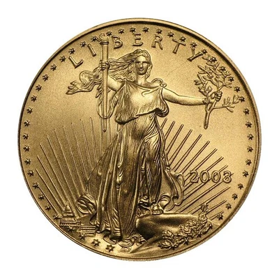 American Gold Eagle 2003 $25 1/2 oz brillante sin circular Foto 1 de 3