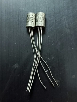 Matched pair Hitachi 2SC281 NPN transistor - Image 1 of 3