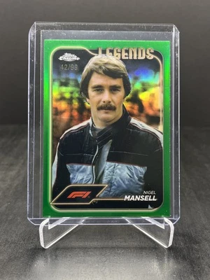 2024 Topps Chrome Formula 1 F1 Nigel Mansell Legends Green 42/99 #189 - Image 1 of 2