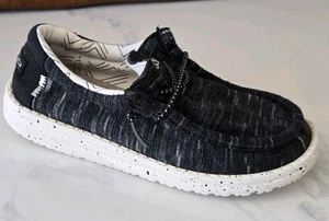 Hey Dude Wally Scarpe da Ragazzo Elasticizzate Nere Taglia K12 - Foto 1 di 7