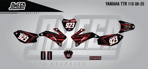 METALLIC RED Decal Graphic Sticker Kit for Yamaha TTR 110 2008 - 2025 - Picture 1 of 1