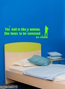 ERIC CANTONA FOOTBALL SPORT WALL QUOTE VINYL ART STICKER STENCIL GRAPHIC - Picture 1 of 3