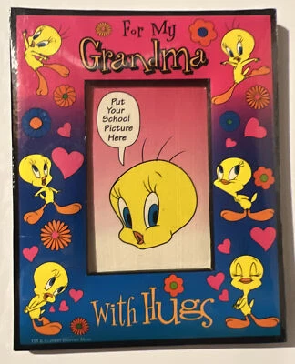 WB License Giftco Looney Tunes Mini Picture Frame Tweety For My Grandma W/ Hugs - Image 1 of 3