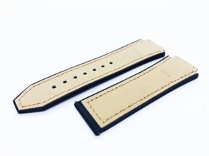 TAN LIGHT BROWN 26/22mm Top Suede Leather Strap/Band fit HUBLOT Watch Big Bang - Picture 1 of 2