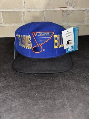 Rare Vintage Saint Louis Blues SnapBack Starter Hat W/ Tags Attached 90s  - Image 1 of 4